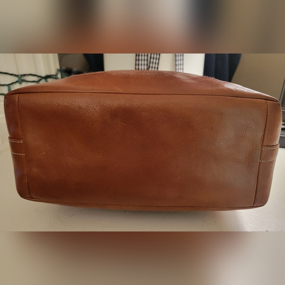 COACH 07' LEATHERWARE SHOULDER BAG CREAM/BRWN/SLVR 10×12 - Picture 4 of 15